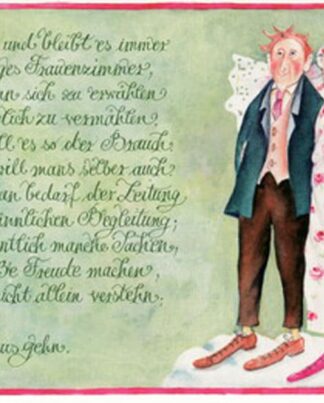 Christina Thrän, Briefkarte " Ratsam ist..."