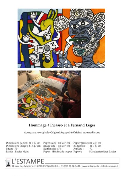 Erró | Hommage á Picasso et á Fermand Leger – Bild 2