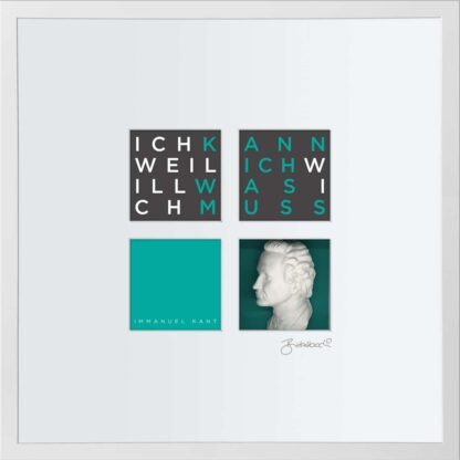 birkelbach-wortkunst3-zitatequadrate-bild-immanuel-kant-rahmen-weiss-55-x-55-cm