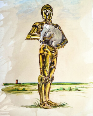 Otto Waalkes C 3POttifant