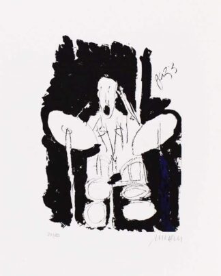 Armin Mueller-Stahl Drums Farblithographie Galerie Hunold