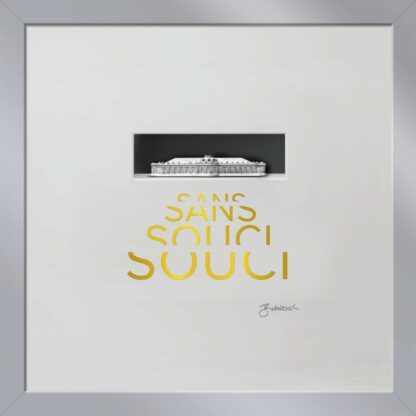 birkelbach-wortkunst3-schoene-momente-sanssouci-anthrazit-gold-rahmen-silber