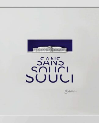 birkelbach-wortkunst3-schoene-momente-sanssouci-blau-rahmen-weiss