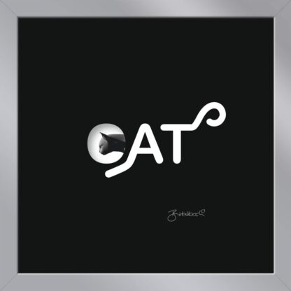 birkelbach-wortkunst3-schoene-momente-schwarze-katze-rahmen-silber