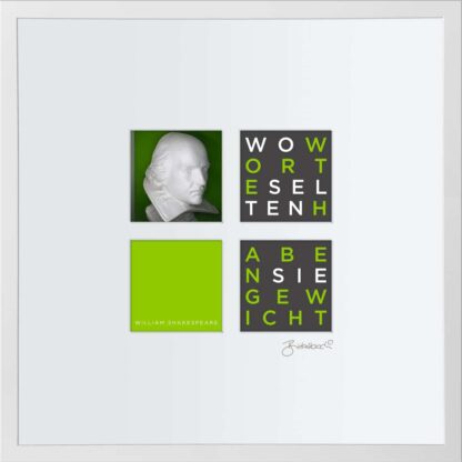 birkelbach-wortkunst3-zitatequadrate-bild-william-shakespeare-rahmen-weiss-55-x-55-cm