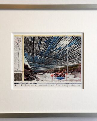 Christo | Over the River - gerahmter Miniprint 1