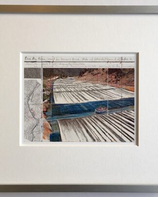 Christo | Over the River - gerahmter Miniprint 2