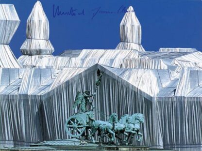 Christo Reichstag, Reichstag mit Quadriga (handsigniert)