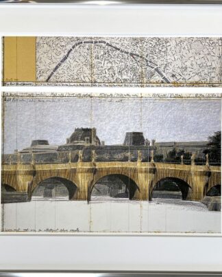 Christo The Pont Neuf wrapped gerahmt
