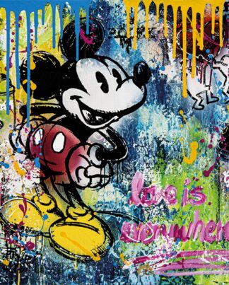 Devin Miles Love is everywhere 2023 Edition auf Leinwand Galerie Hunold
