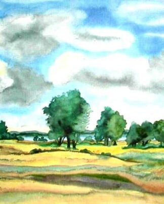 Günter Grass Landschaft am See