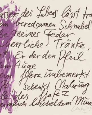 Günther Uecker | Huldigung an Hafez 10