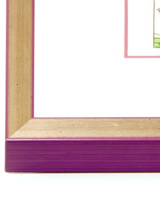 Holzrahmen silber/violett | 20 x 30 cm