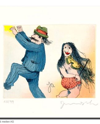 Janosch Mann und Frau tanzen