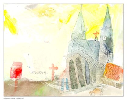 Janosch Kreuz auf der Kirche