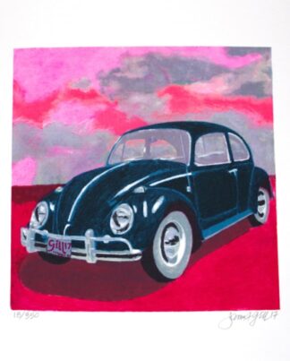 James Francis Gill Mini Bug - Pink Sky (gerahmt)