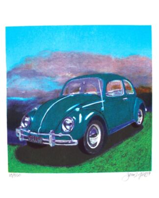 James Francis Gill Mini Bug - Turquoise (gerahmt)