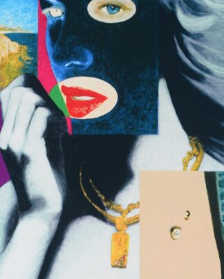James Francis Gill Muse, the diamond and the gold necklace