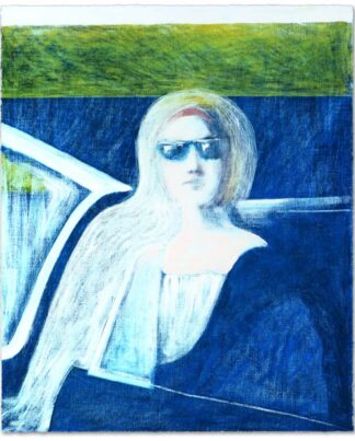 James Francis Gill Woman in Blue Car