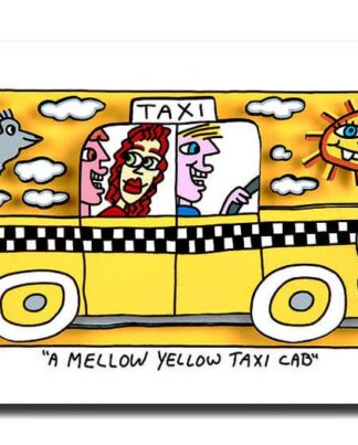 James Rizzi | A Mellow Yellow Taxi Cab
