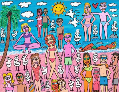James Rizzi Being on the beach