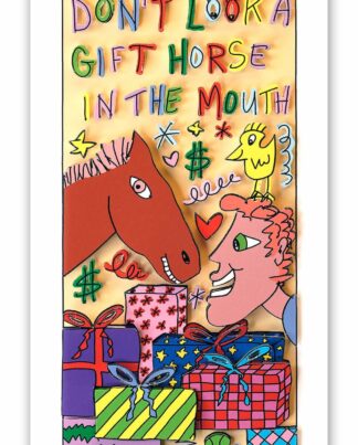 James Rizzi Don't look a gift horse in the mouth 2022 Galerie Hunold