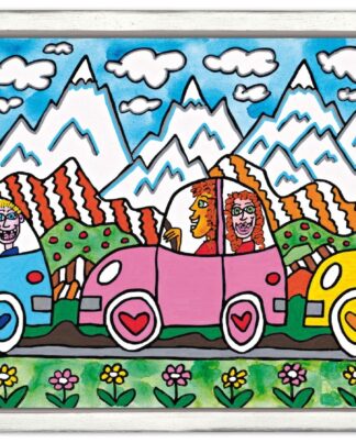 James Rizzi Driving through the Alps