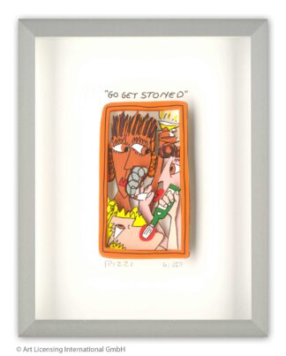 James Rizzi Go get stoned gerahmt