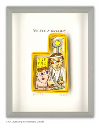 James Rizzi Go see a doctor gerahmt