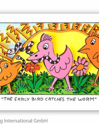 James Rizzi The early bird catches the worm