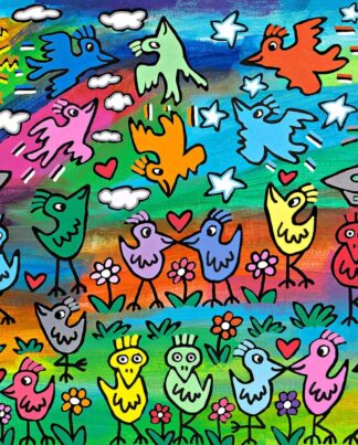 James Rizzi Up down and flying around