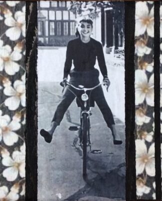 Jane Framer Kunstblock Audrey Hepburn schwarz
