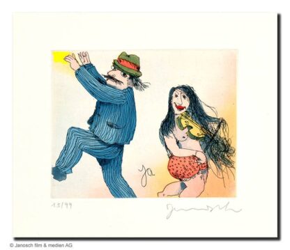 Janosch Mann und Frau tanzen Galerie Hunold