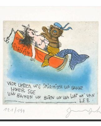 Janosch Wir liebten uns auf ganz hoher See Galerie Hunold