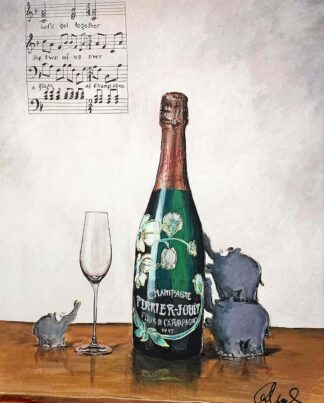 Otto Waalkes A glass of champagne