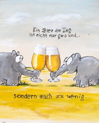 Otto Waalkes Ein Bier am Tag II 2022 Leinwand