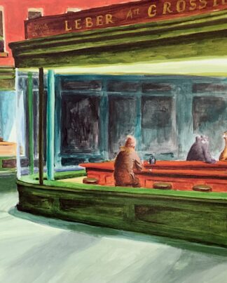 Otto Waalkes Nighthawks - Leinwand