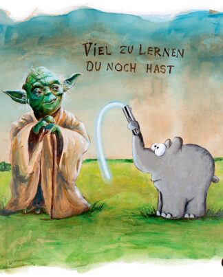 Otto Waalkes Viel zu lernen du noch hast VII Leinwand