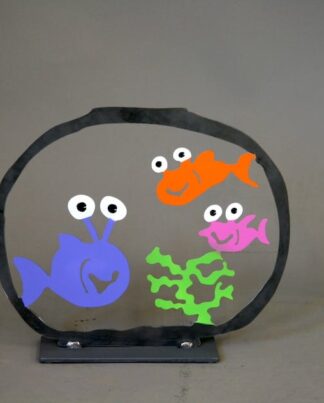 Patrick Preller Aquarium mit drei Fischen - Galerie Hunold