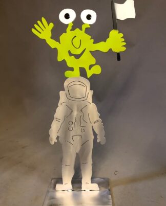 Patrick Preller Astronaut Metall Skulptur Galerie Hunold