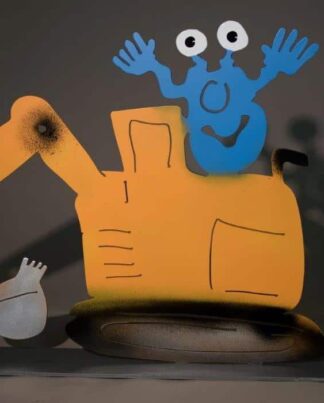 Patrick Preller Bagger Metall Skulptur Galerie Hunold