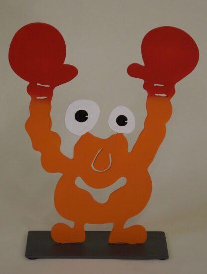 Patrick Preller Boxer Metall Skulptur Galerie Hunold