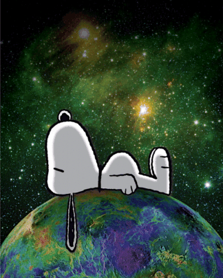 Peanuts On Top Of The World Leinwand
