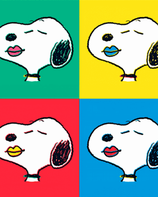 Peanuts Read My Lips Leinwand