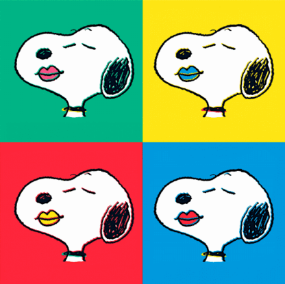 Peanuts Read My Lips Leinwand