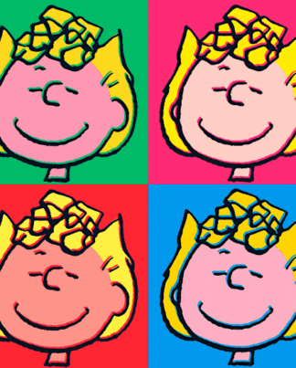 Peanuts Sally Goes Pop Leinwand