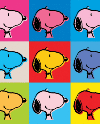 Peanuts Snoopy goes Pop Leinwand