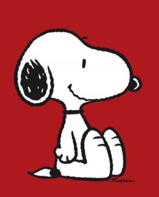 Peanuts Snoopy Red Leinwand
