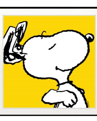 Peanuts Snoopy Yellow gerahmt