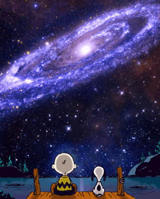 Peanuts The Andromeda Galaxy Leinwand